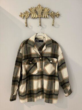 Zara plaid shacket